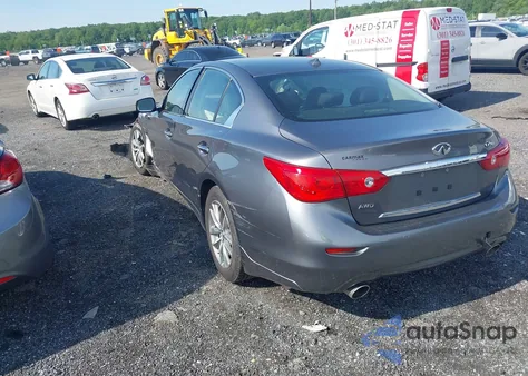 2014 Infiniti Q50 Premium из США, поврежденный, VIN JN1BV7AR3EM705555